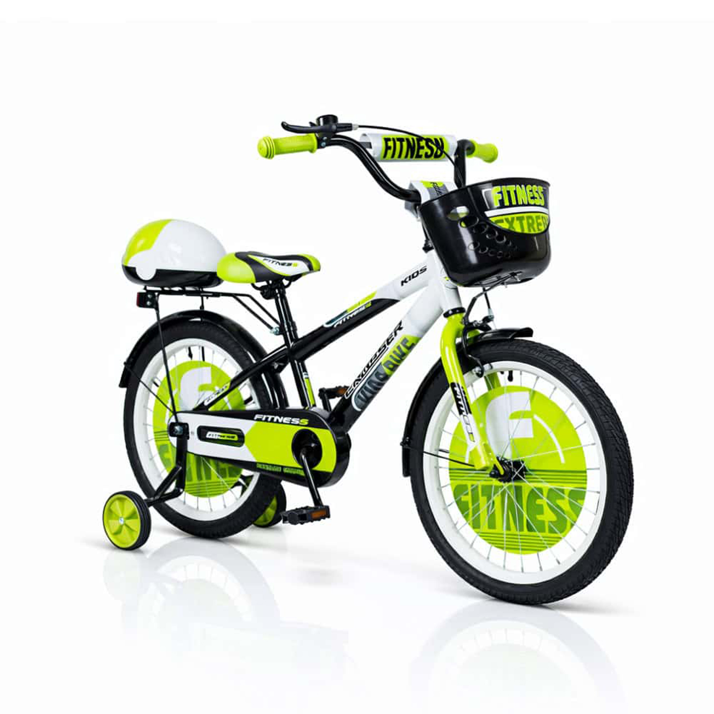 Bicikla 20“ Fitness crno–zelena - Slika 2