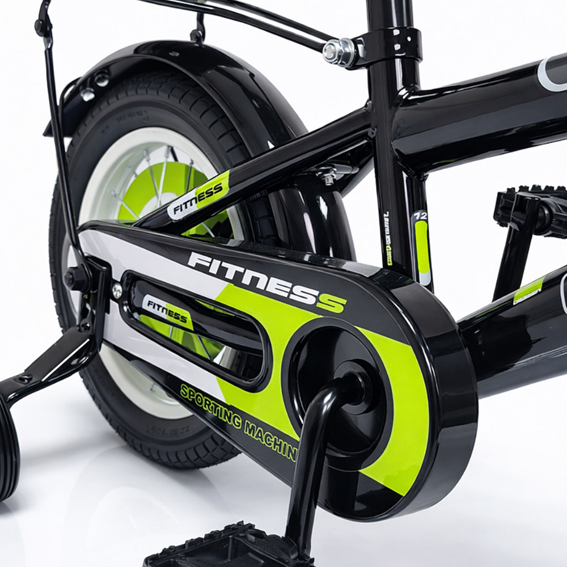 Bicikla 20“ Fitness crno–zelena - Slika 3