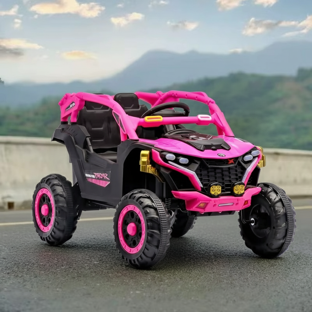 Kvad na akumulator Quad-718 roze (12V) 25402 - Slika 2