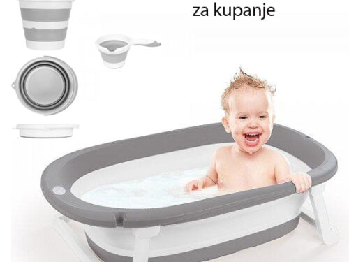 Sklopiva kadica trodelni set za kupanje beba