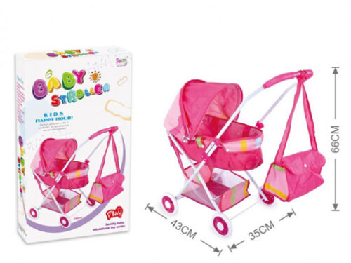 Kolica za lutke sa torbom