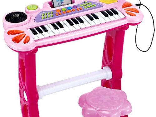 MUZIČKI CENTAR-SINTISAJZER-ZA-DECU-SA-STOLICOM-I-MIKROFONOM-MP3-05