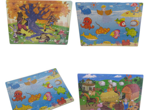 SVE PORUDŽBINE ČIJA VREDNOSTE JE MANJA OD 1000 DIN SE NE OBRAĐUJU NITI ŠALJU! Materijal/drvo Svaka puzla ima po 9 dela.Delovi se stavljaju u udubljenja na drvenoj ploči. Veličina puzle je 14.5 x 14.5x 0.5 cm Ove puzzle koje se sastoje od manjeg broja elemenata prvenstveno pogodne za decu koja ne mogu da sklapaju složene slagalice.Dete kroz igru razvija finu motoriku i koordinaciju pokreta. Bilo bi dobro d deteu pokažete kako se slaže slagalica.. Slažite ih zajedno, tražeći pogodne boje i detalje koji vezuju dva elementa, treći za prva dva i tako redom. Pokažite detetu kako da reši ovu intelektualnu zagonetku. Uradite to onoliko puta koliko je potrebno. Iznenadićete sa kada dete u jednom trenutku samostalno poslaže sve delove u jednu celinu. Kada jednom savlada princip slaganja dete će postati sposobno da rešava sve teže intelektualne zadatke.