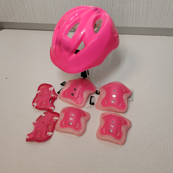 Roze dečija kaciga i komplet štitnika - Slika 2