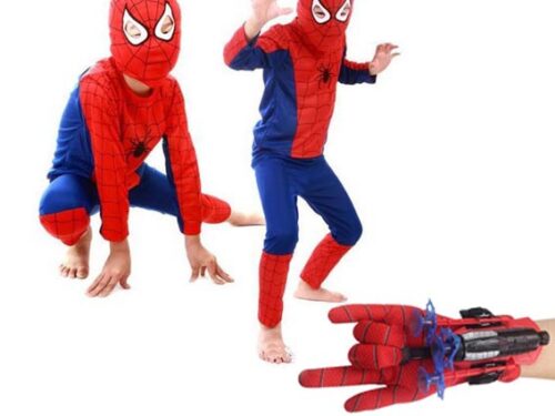 Spajdermen kostim sa rukavicom koja izbacuje strele