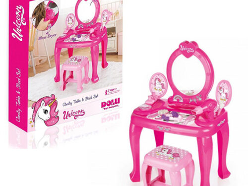 Roze toaletni sto UNICORN 025616